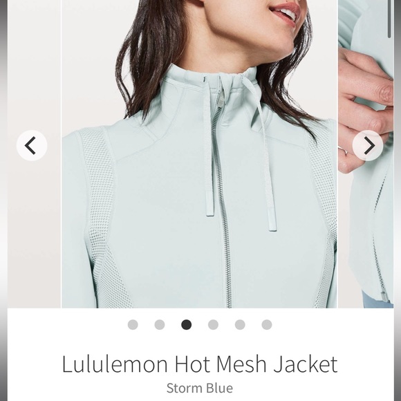 Lululemon Hot Mesh Jacket size 4 Storm Blue - Picture 2 of 8